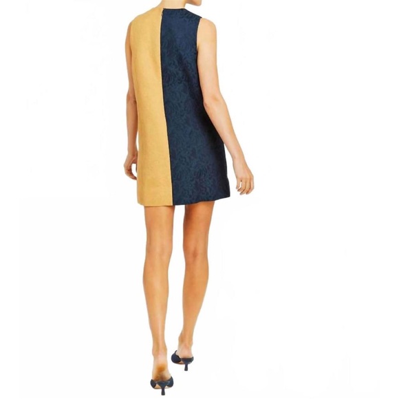 New Mestiza Etta Mini Dress size 6 in Navy/ Tan - Picture 5 of 17